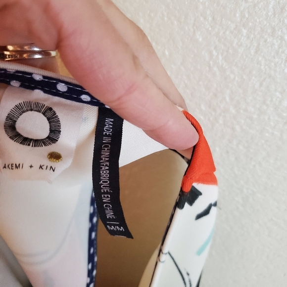 Akemi + Kin Floral Sleeveless Peplum Boho Top - Picture 4 of 5